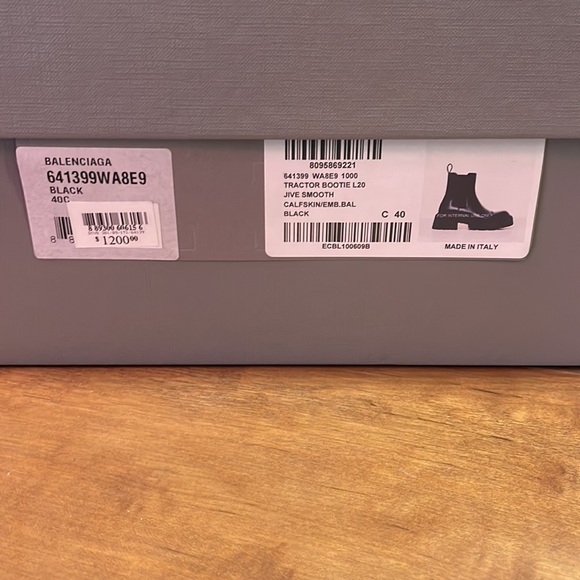 Brand NEW Authentic Balenciaga tractor booties - Picture 3 of 5